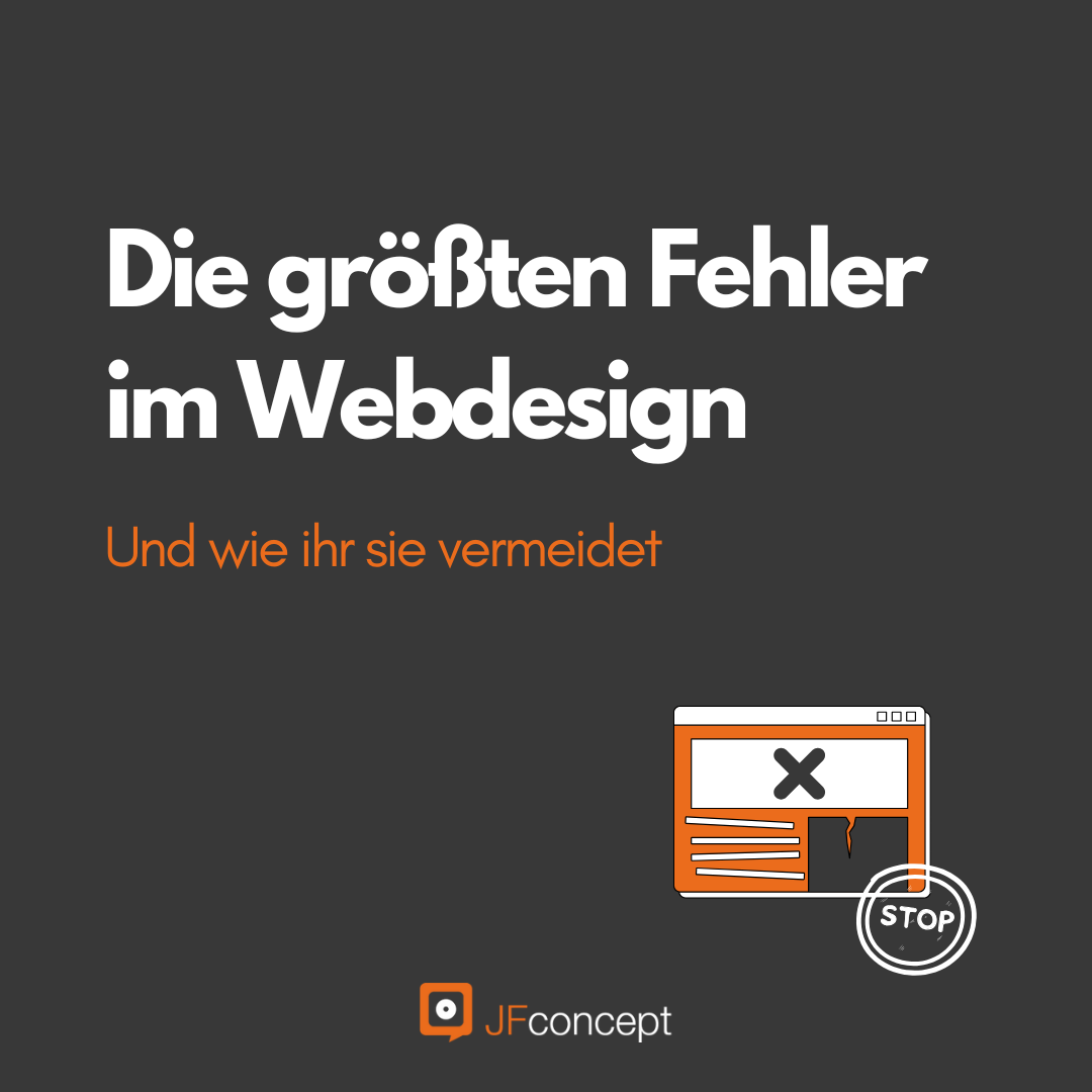 Die größten Webdesign-Fehler und wie man sie vermeidet