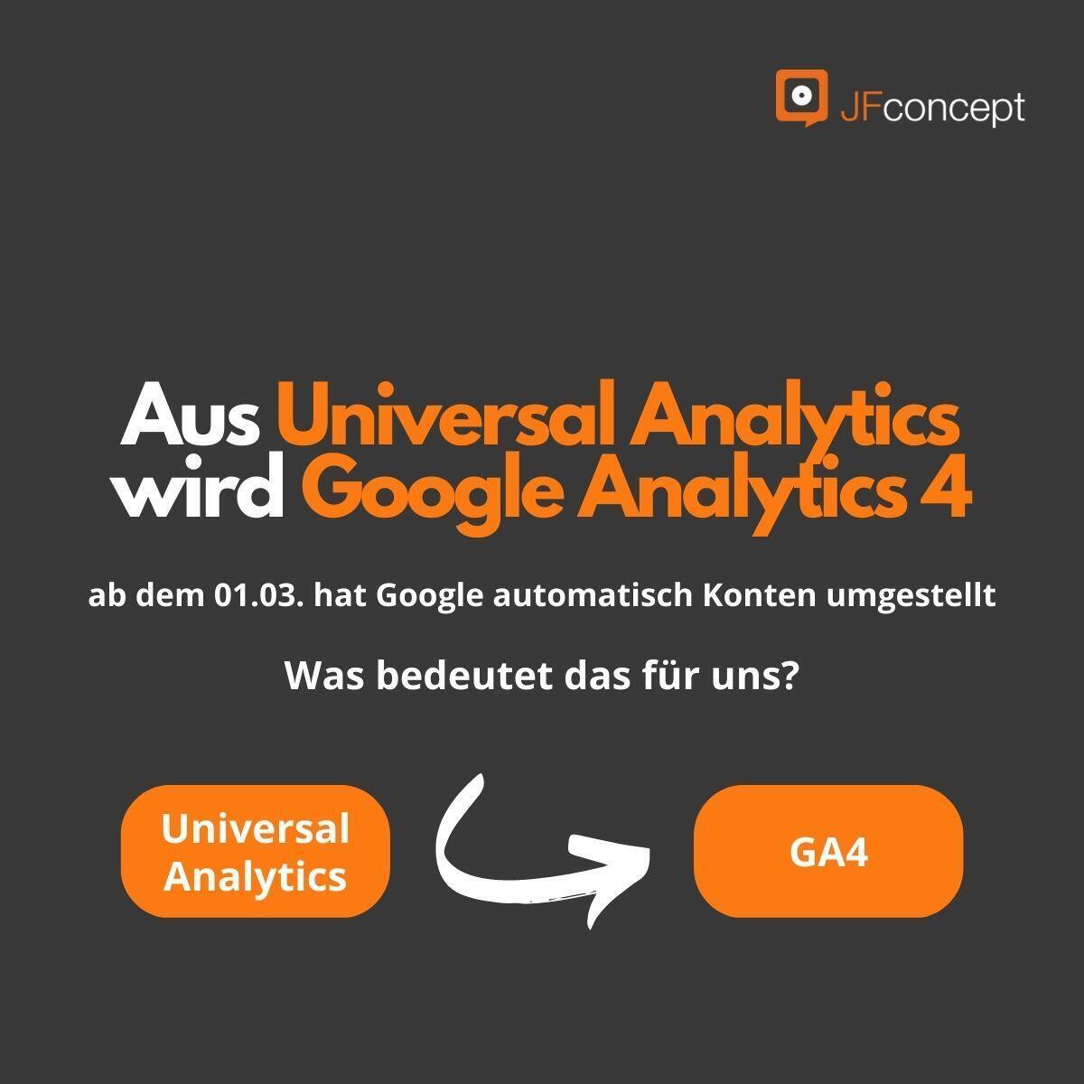 Aus Universal Analytics wird Google Analytics 4