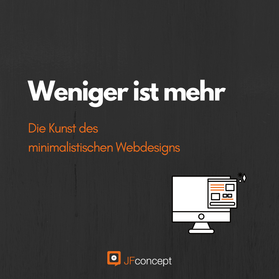 Minimalistisches Webdesign - weniger ist mehr